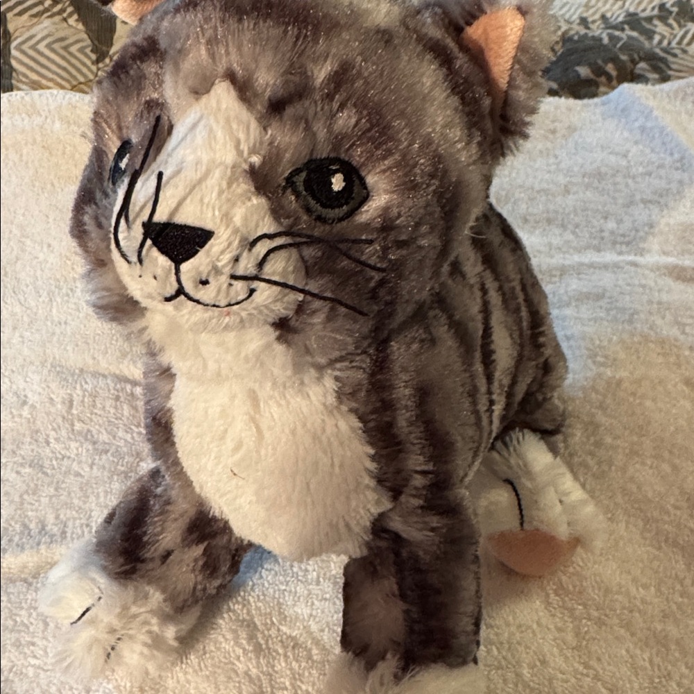 IKEA Gray and White Plush Toy